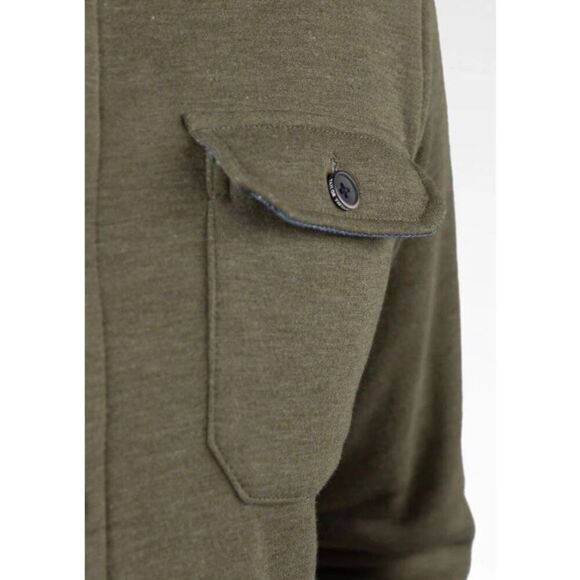 TAILOR VINTAGE 🎉HP🎉 NWT - M Sz S/Sherpa Fleece Shirt Jacket/Forest Night Heather - Picture 6 of 16